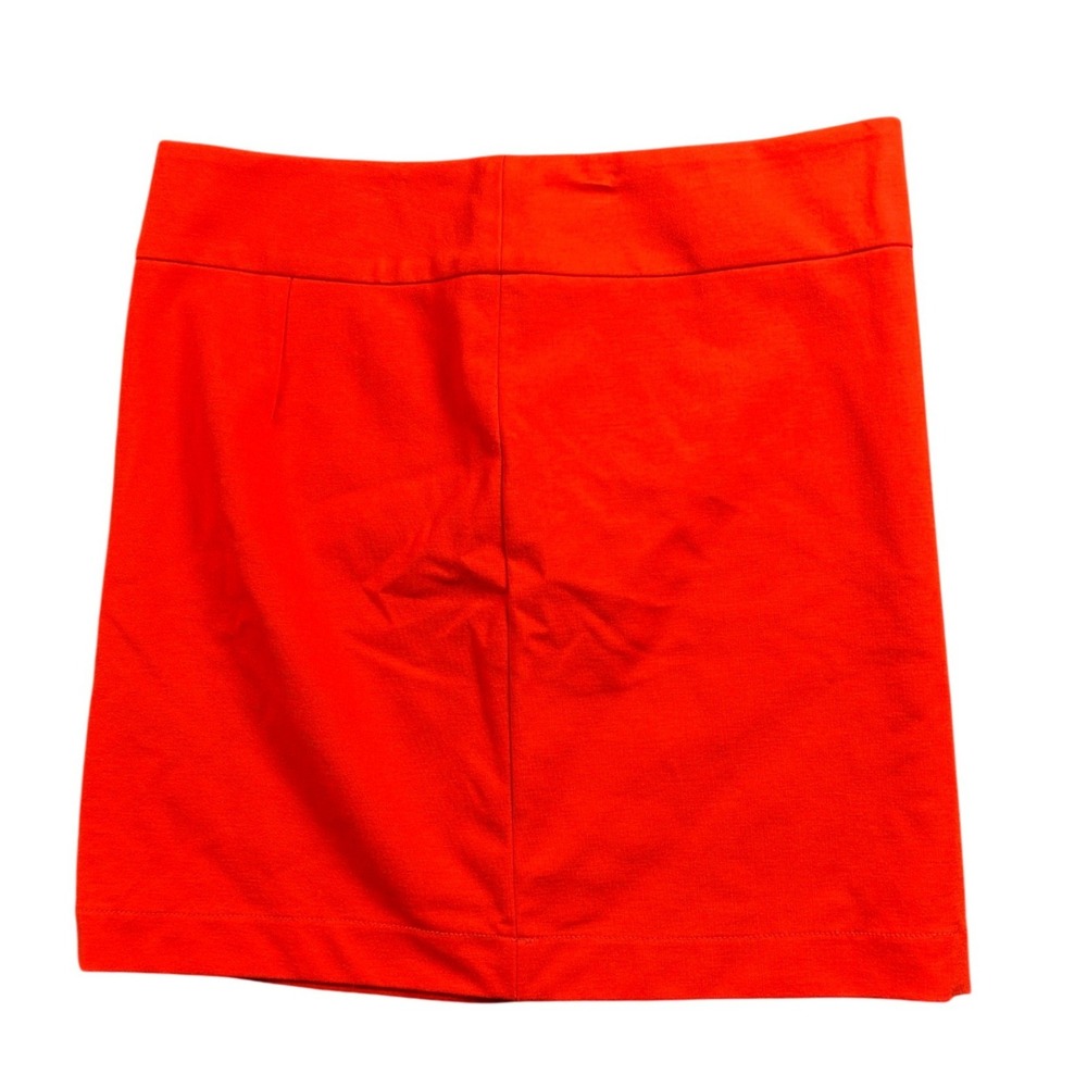 Banana Republic Red Orange Mini Skirt Womens 8 Stretch Office Core Career‎